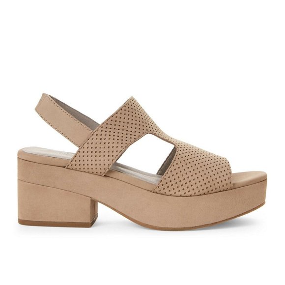 NEW EILEEN FISHER Dean Platform Slingback Sandals, Multiple Sizes - MSRP $240.00 - Picture 3 of 10